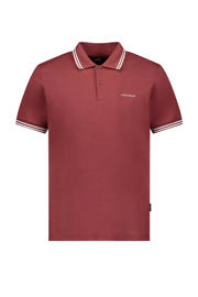 thumbnail: Roze heren Airforce regular polo van katoen met effen, korte mouwen, klassieke kraag en knoopsluiting