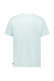 thumbnail: Lichtblauwe heren Airforce T-shirt van katoen met logo dessin, korte mouwen en ronde hals