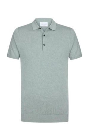 regular polo gebreid groen