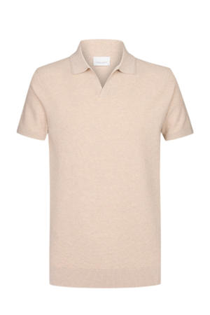 regular polo gebreid zand