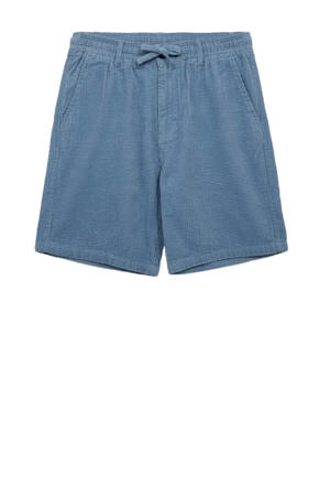 corduroy regular casual short blauw