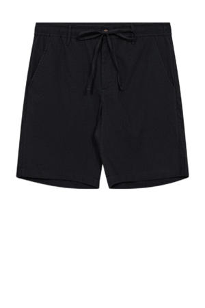 linnen regular casual short zwart