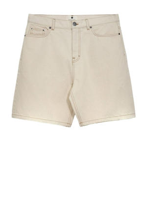 denim regular denim short beige