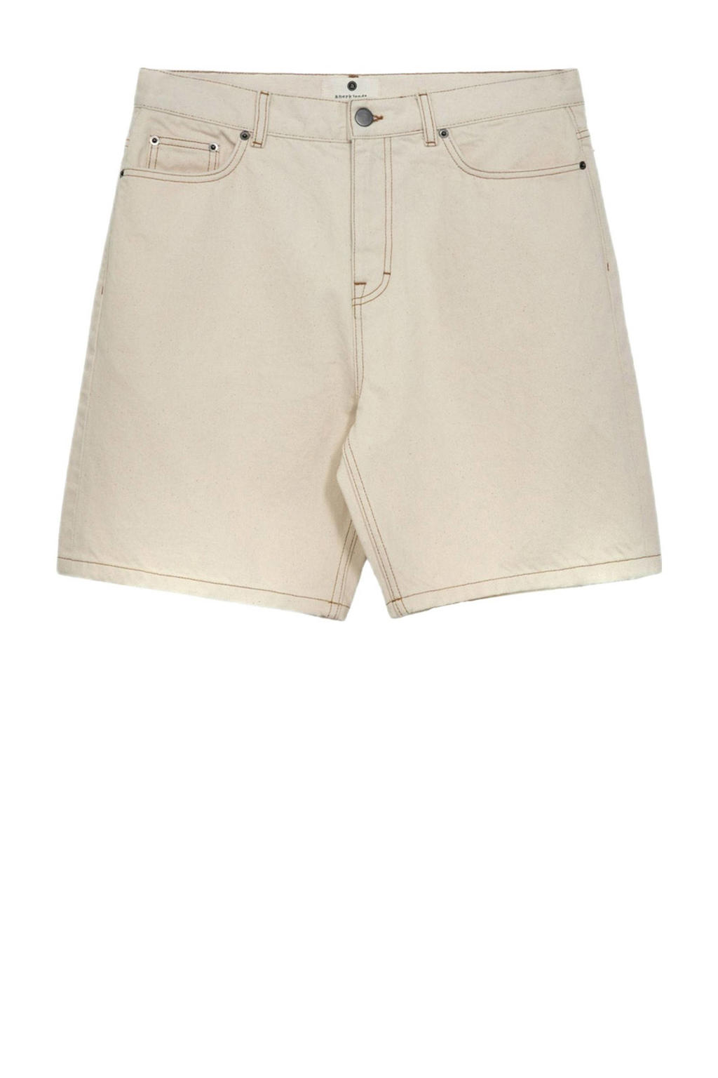 Anerkjendt regular denim short beige