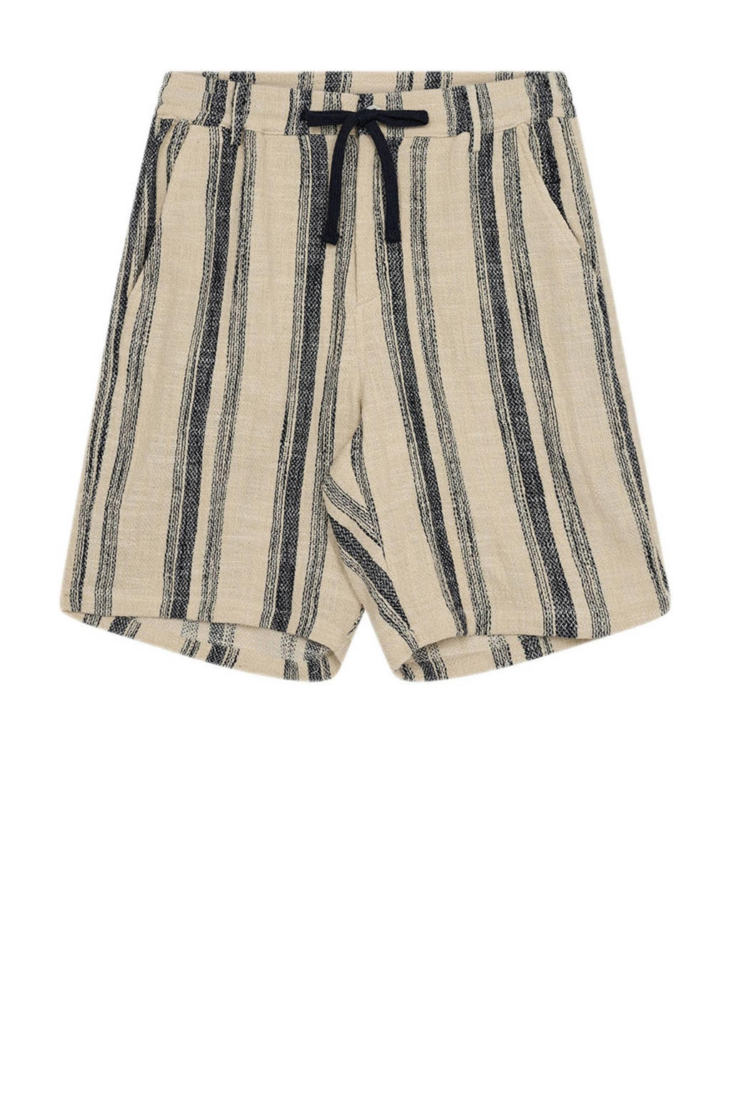 Anerkjendt regular casual short met textuur beige