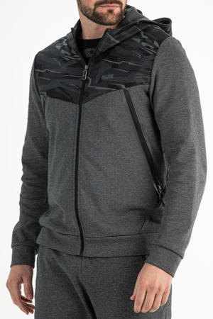   sportvest Pharrell donkergrijs melange