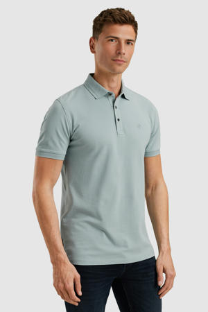 regular polo grijsblauw