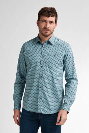 casual overhemd turquoise