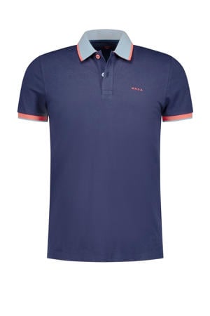 comfort fit polo donkerblauw