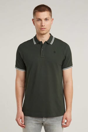 slim fit polo Dunda zwart