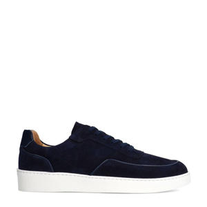   suède sneakers donkerblauw