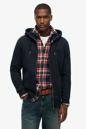 sweatvest donkerblauw