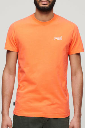 slim fit t-shirt oranje
