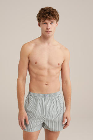 wijde boxershort groen/wit