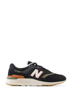 997  sneakers zwart/wit/oranje