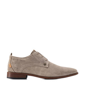 Greg wall  suède veterschoenen zand taupe