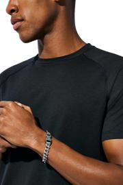 thumbnail: Armani Exchange armband AXG0154040 Logo zilverkleurig