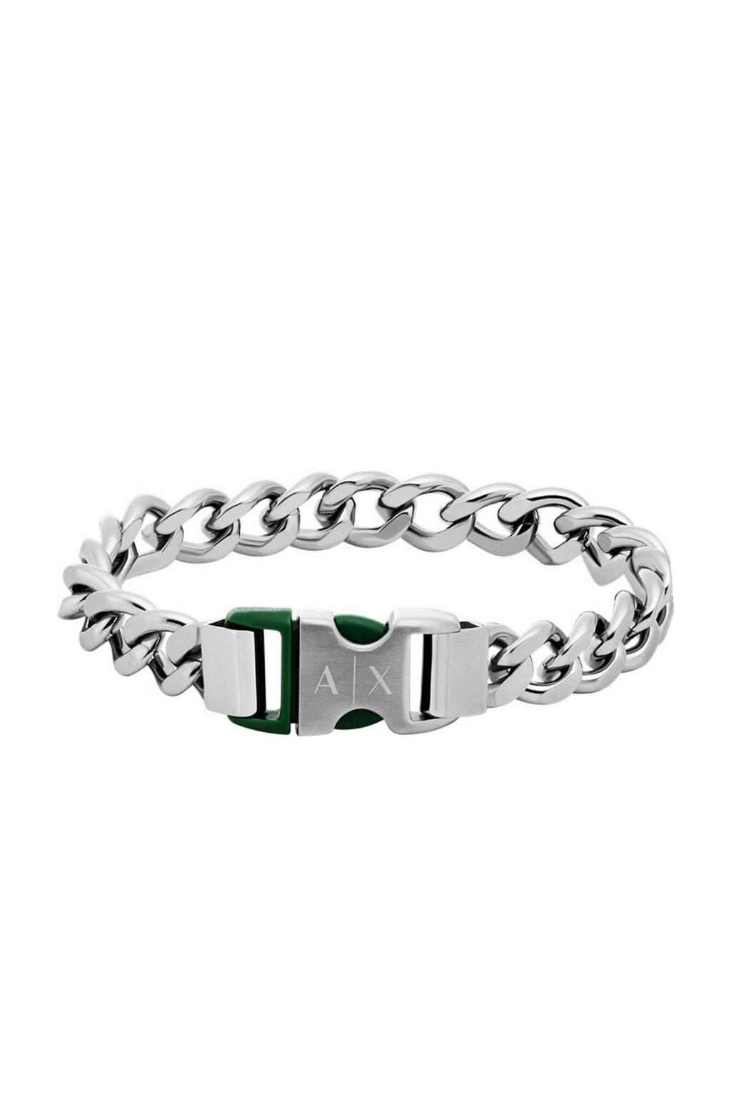 Armani Exchange armband AXG0154040 Logo zilverkleurig
