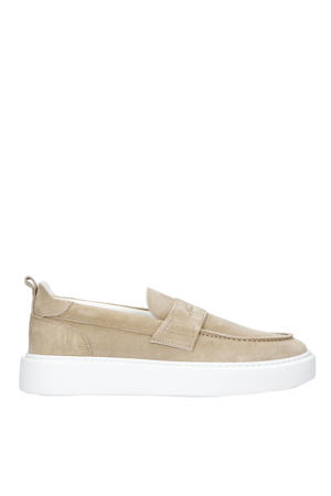   suède loafers beige