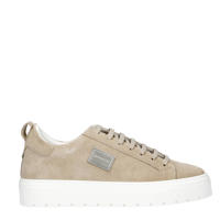 thumbnail: Beige heren Antony Morato suède sneakers met veters