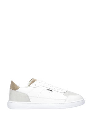   leren sneakers wit
