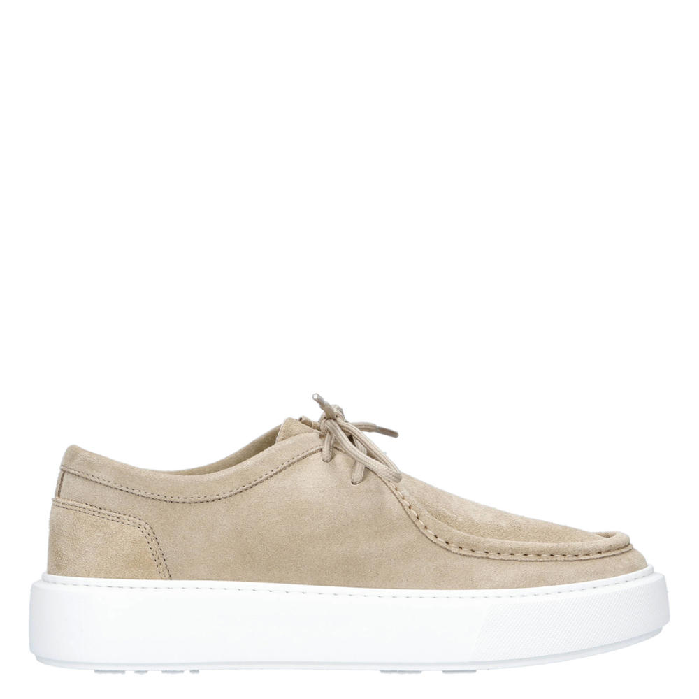 Beige heren Antony Morato Nicholas leren veterschoenen 