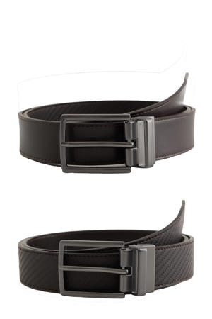 reversible riem zwart/bruin
