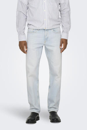 straight leg jeans ONSEDGE light blue bleached denim