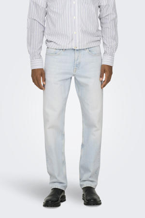 straight leg jeans ONSEDGE light blue bleached denim