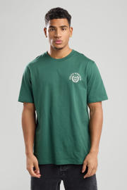 thumbnail: Groene heren America Today t-shirt van katoen met backprint, korte mouwen en ronde hals