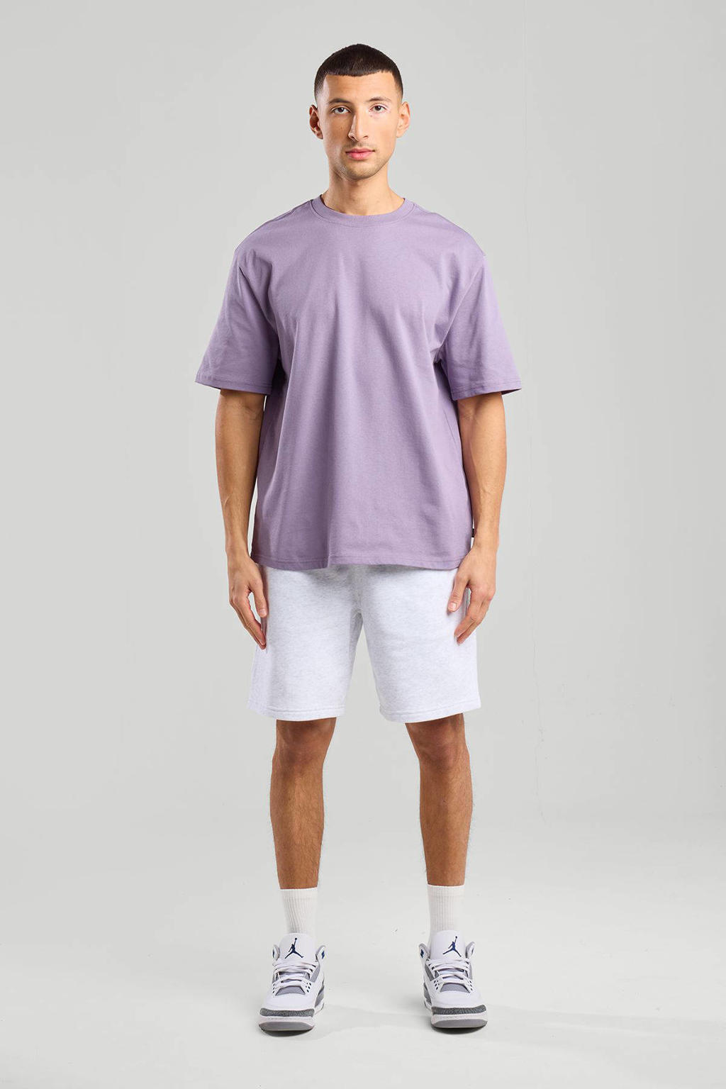 America Today regular sweatshort grijs