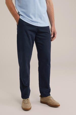 straight fit chino donkerblauw