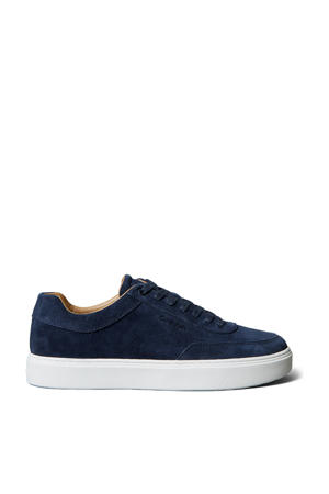   suède sneakers donkerblauw