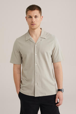 casual overhemd taupe