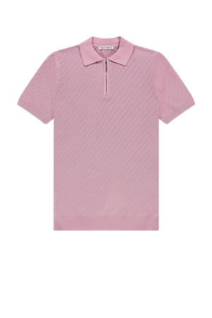 regular polo gebreid roze