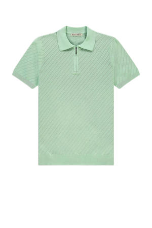 regular polo gebreid groen