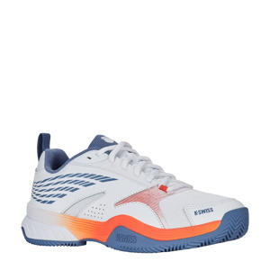   tennisschoenen wit/blauw/oranje