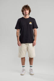 thumbnail: Zwarte heren America Today T-shirt van katoen met backprint, korte mouwen en ronde hals