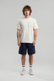 thumbnail: Beige heren America Today T-shirt van katoen met backprint, korte mouwen en ronde hals