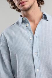 thumbnail: America Today linnen casual overhemd blauw