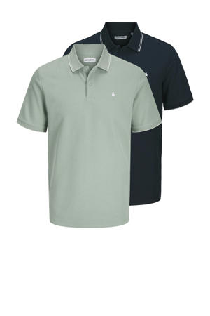 regular polo donkerblauw / groen - (set van 2)