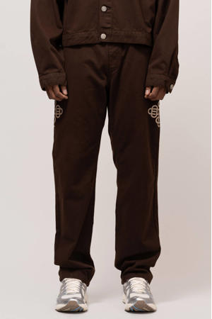 loose cargo broek donkerbruin