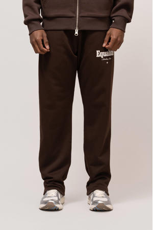loose joggingbroek donkerbruin