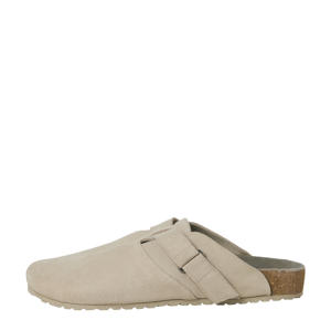   suède clogs taupe