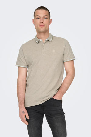 slim fit polo ONSFLETCHER chinchilla