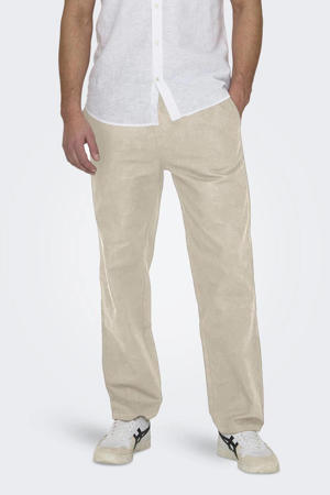 loose casual broek beige