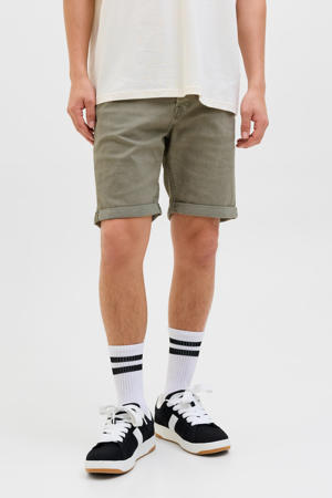 denim regular short groen