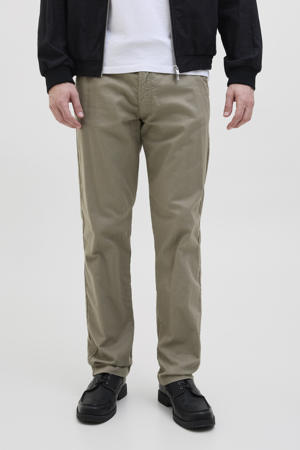 relaxed casual broek olijfgroen