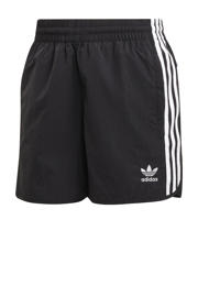 thumbnail: Zwart en witte heren adidas Originals Adicolor Classics er short van polyamide met rechtvallend, elastische tailleband en effen