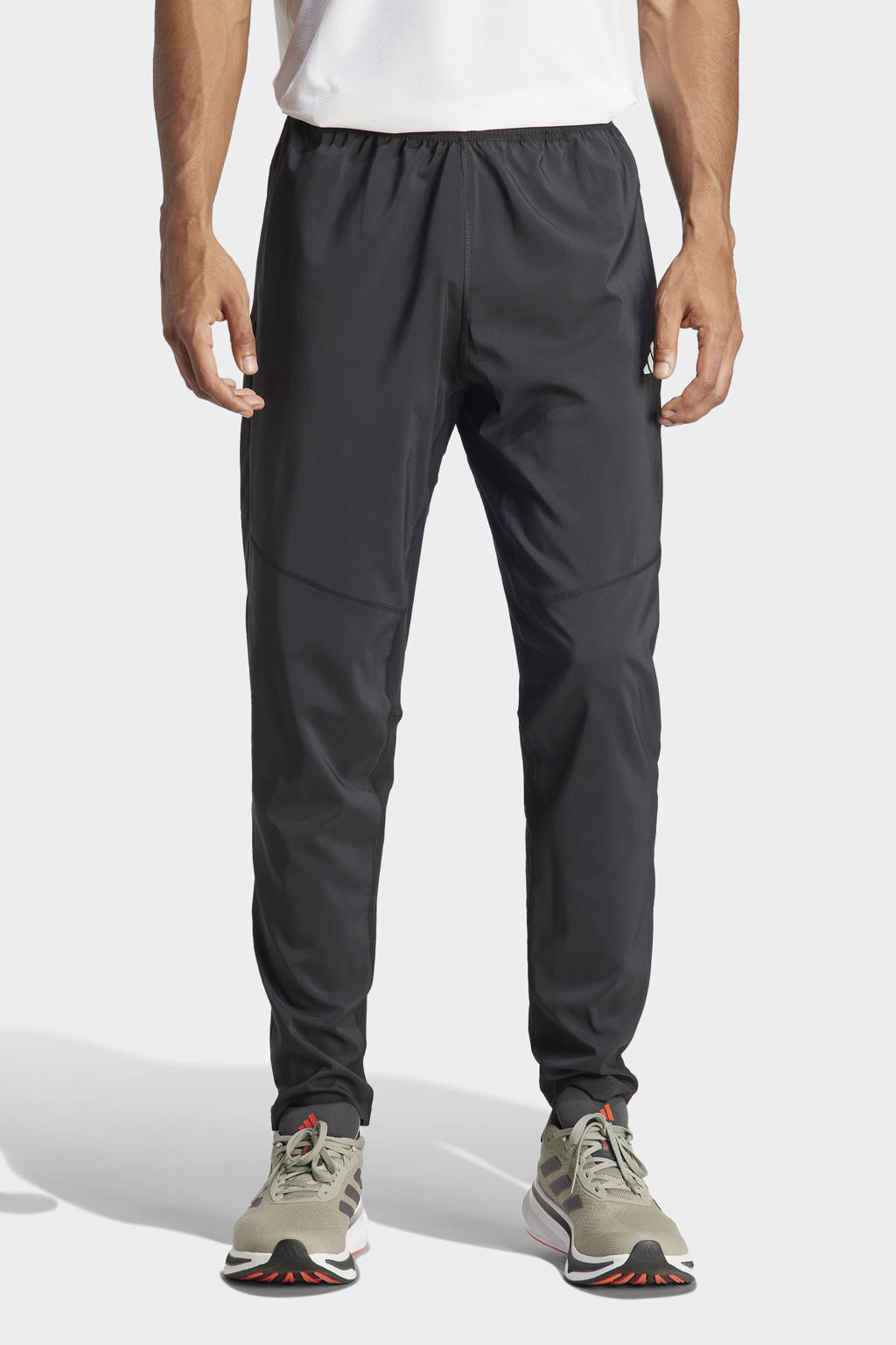 Zwarte heren adidas Performance Hardloopbroek van polyester 